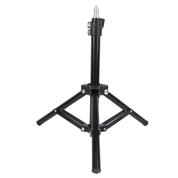 

60cm Mini Triangular Light Stand Photography Lamp Selfie Bracket 1/4in Screw Expandability for Multiple Devices Light Bracket