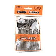 Одноразовая пластиковая ложка, мини ложка для мороженого, десертная ложка, ковш для Западной свадебной вечеринки, столовые приборы кухонные принадлежности, инструмент