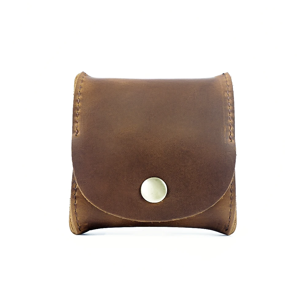 Genuine Cow Leather Coin Purse Mini Small Wallet Female Real Cow Leather Vintage Design Individuation Men Women Coin Bag