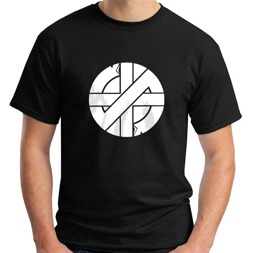 Crass панк Легенда рок группы логотип черная футболка Размер Slim Fit Футболка|Футболки| |