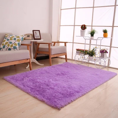 Purple Carpet Новые коврики Фиолетовый ковер толстый коврик для гостиной плюшевый нескользящий коврик мягкие детские коврики для спальни Vloerkleed 50x80 160x200 см - Цвет: Purple Carpet