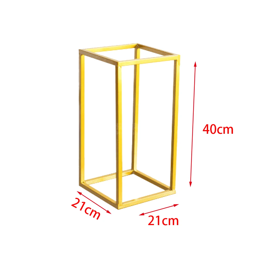 Rustproof Свадебные украшения вечерние реквизит съемные вазы колонна-подставка напольная железная художественная Геометрическая Центральная подставка для цветов