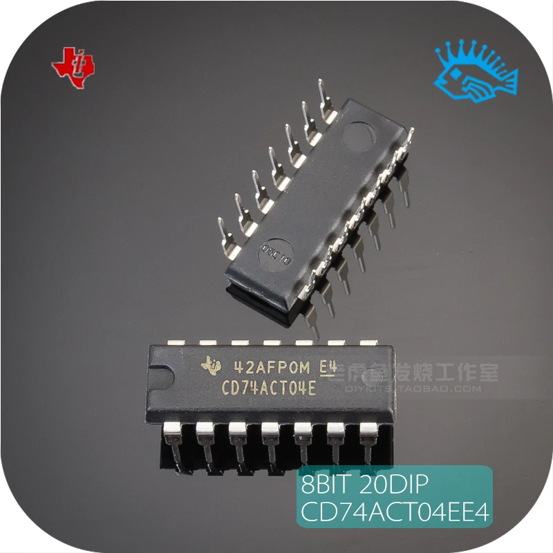 6 шт. TI CD74ACT04E DIP-14 цифровой логический высокоскоростной Инвертор IC чип Сделано в США