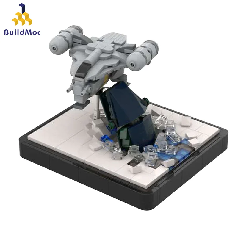 

The UCS Mini 37840 Razor Crest by Papaglop Model With Toys Wars Building Blocks Bricks Kids Christmas Toys Gifts