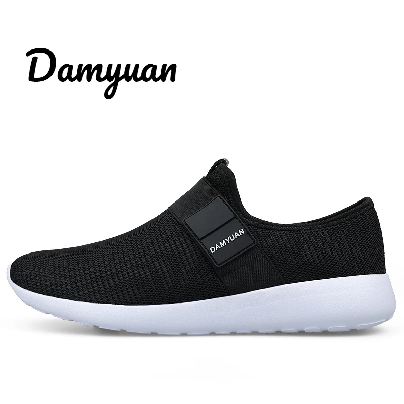 Damyuan/Новинка года; модная Осенняя обувь; мужские удобные нескользящие Повседневные Легкие беговые зимние ботинки - Цвет: Черный