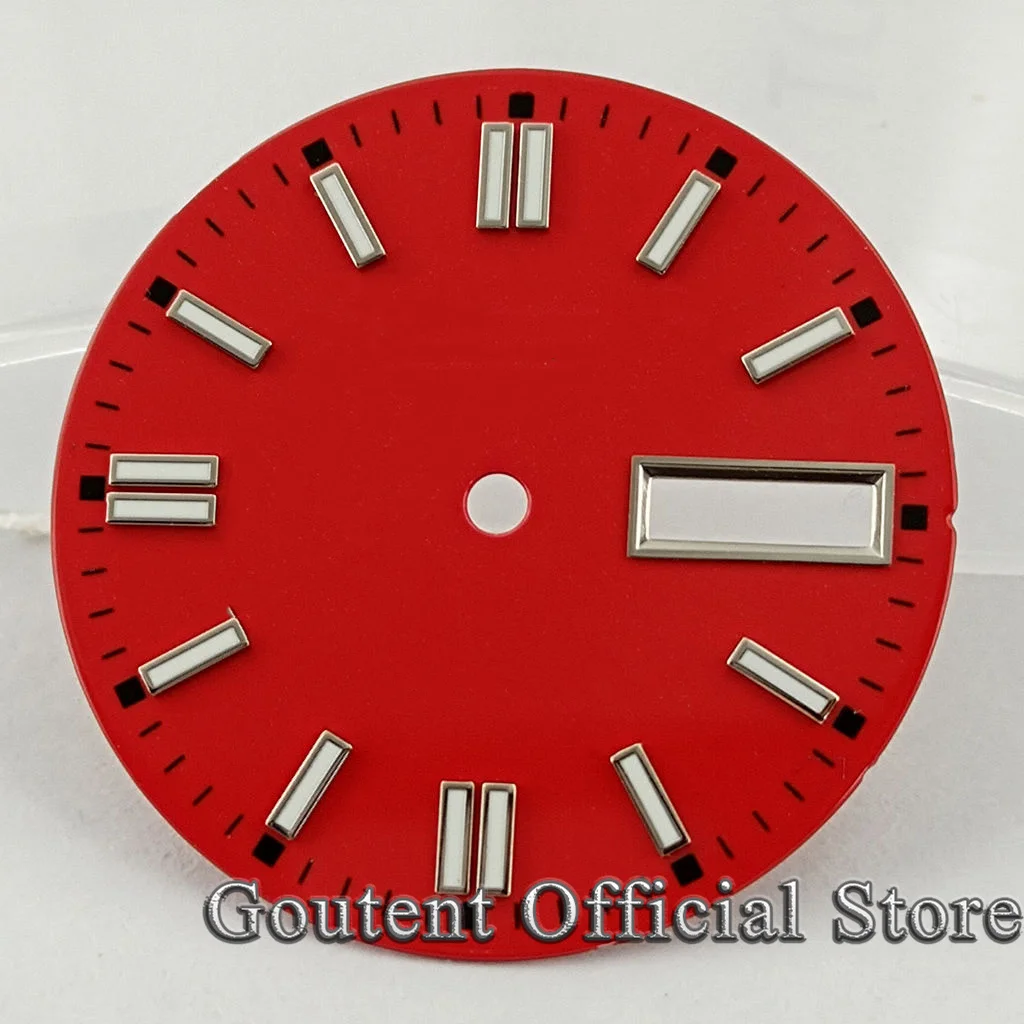 29mm Sterile Watch Dial 7 Types for Mens Watch Green Luminous Fit For NH36 NH36A Movement 1PC watch dial accessories watch face accessories