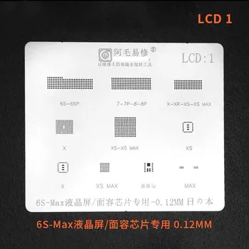 Good quality AMAOE BGA Reballing Stencil for iphone 7 7plus 8 8plus X face recognition LCD touch ic