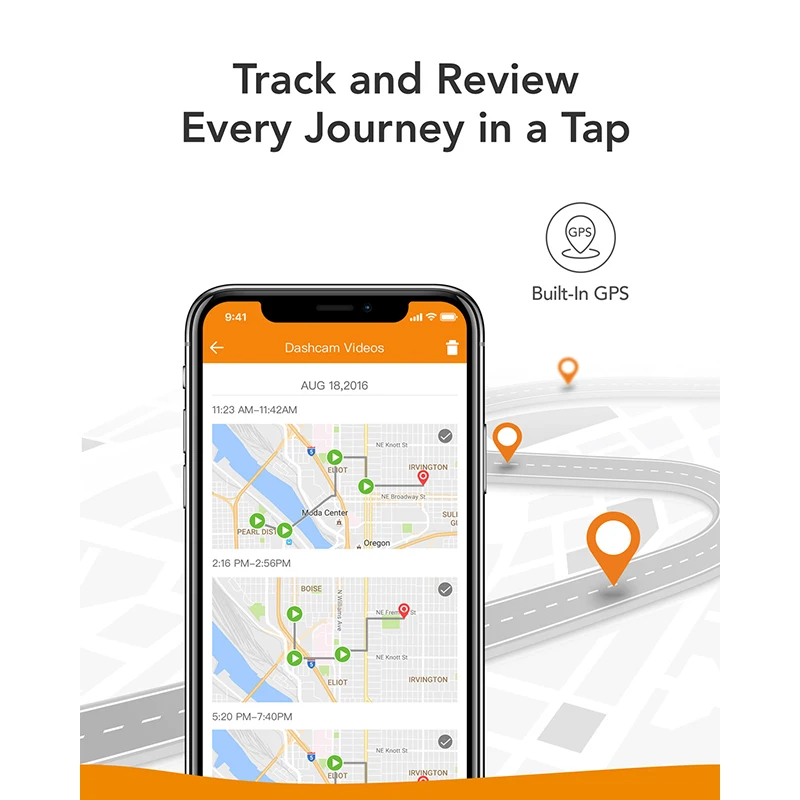 Anker Roav видеорегистратор S1 с датчиком Sony Full HD 1080p ночное видение встроенный GPS Wi Fi и