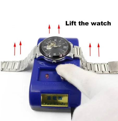 

US Plug Watch Demagnetizer Watch tool Watch Repair Screwdriver Tweezers Electrical Demagnetize Tool horloge gereedschap