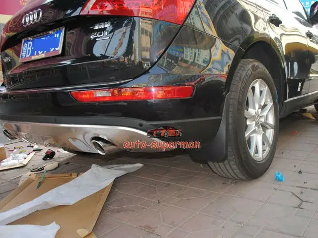 Хромированная выхлопная труба глушителя 2 шт. для Audi Q5 2,0 T 2010 2011 2012