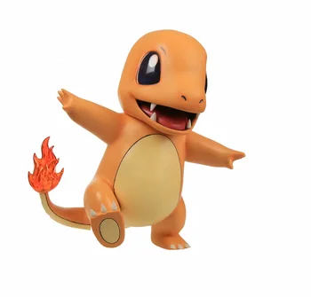 

38CM Big Size 1:1 Charmander head moveable tail shining pkm action figure Collection Toys