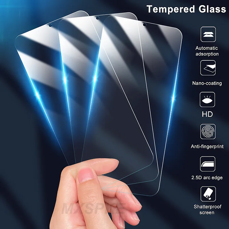 3Pcs Protective Tempered Glass For Samsung Galaxy A71 A12 A02S A42 A52 A72 F42 M21S A51 A50 A70 M02 M02S Screen Protector | Мобильные