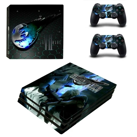 YSP4P-3492 Игра FINAL FANTASYS PS4 Pro наклейка кожи для playstation 4 Pro консоли и 2 контроллера геймпад виниловое покрытие наклейка протектор - Цвет: YSP4P-3492