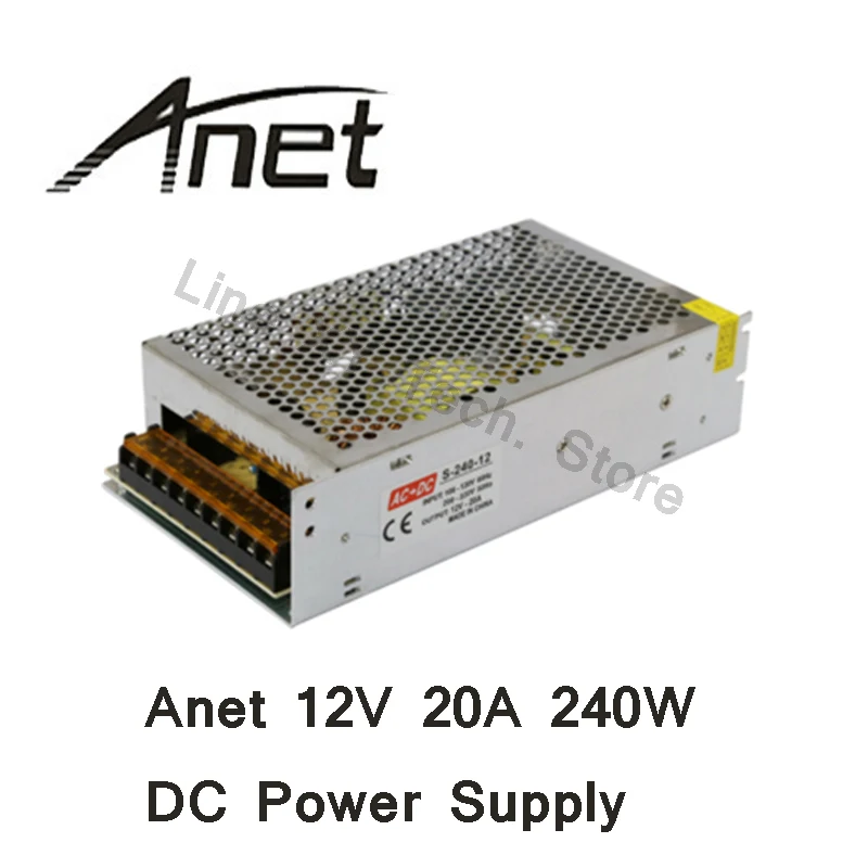 Anet части 3D принтера: источник питания/12 v 20a 240w Переключение аксессуаров для 3d принтера dc