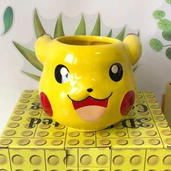 

2020 New 1Pcs 320mL/370mL Cartoon Pokemon Poke Ball Mug Pikachu Ceramic Water Milk Tea Coffee Mug Cup for Children Surprise Gift