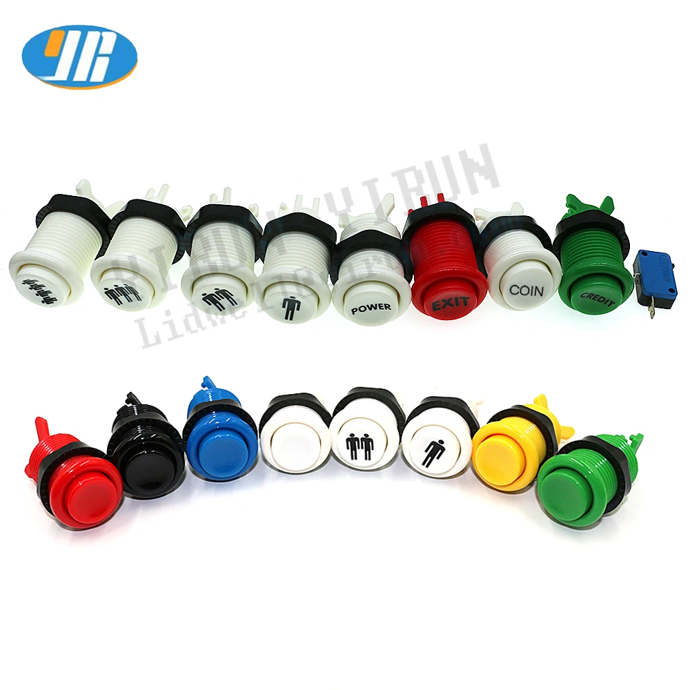 Arcade HAPP Style Start Button 1P  2P 3P 4P 4 player start push button for MAME 