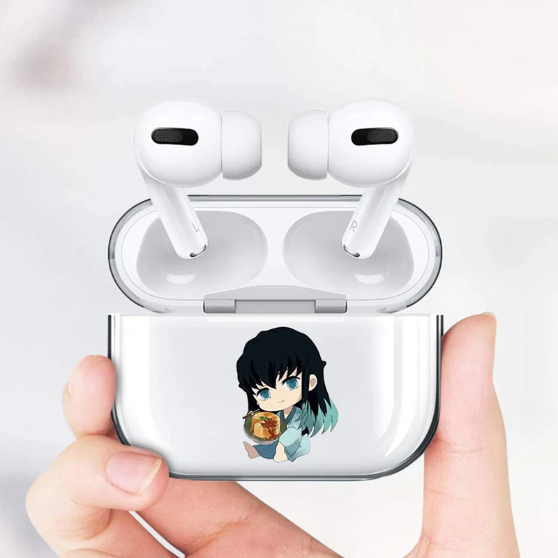 

For Airpods Pro 3 Earphone Wireless Bluetooth Headset Hard Shell Protective Cover Anime Demon Slayer: Kimetsu No Yaiba Case