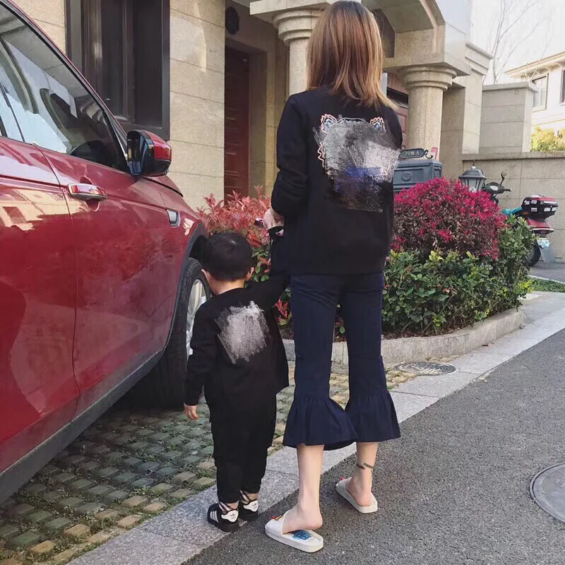 

2018 Autumn And Winter New Style Ultra-stretch Core-Spun Velvet Tiger Head Family Dress Knitted Cardigan