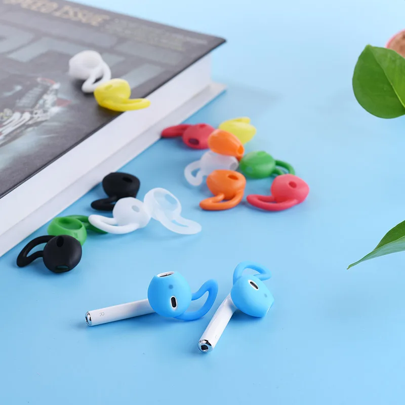 1 пара силиконовых наушников для Apple гарнитура airpods аксессуар силиконовый чехол