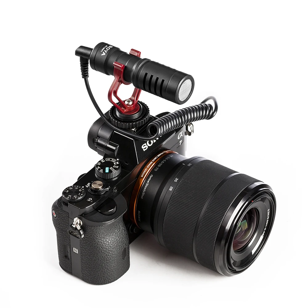BOYA BY-MM1 DSLR MIC видеокамера Microfoon Youtube Bloggen Opname Microfoon voor Canon Nikon sony iPhone смартфон Huawei Osmo