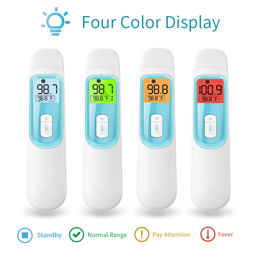 ELERA Cheap Infrared Baby Forehead And Ear Thermometer Fast Accurate Measurement Digital LCD Non-contact Children Termometro