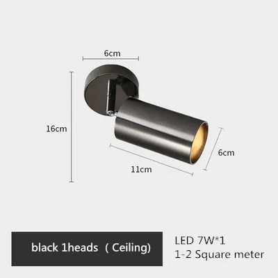 1 heads (Ceiling) Скандинавский вращающийся светодиодный потолочный светильник, современный потолочный светильник для гостиной, светильник для магазина, точечный кухонный потолочный светильник s GU10, лампа - Цвет корпуса: 1 heads (Ceiling)
