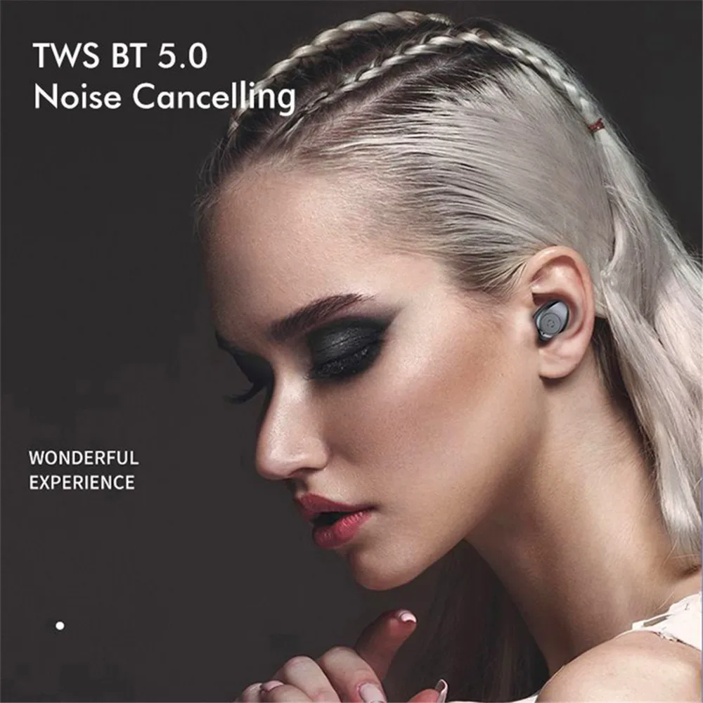 F9 TWS Bluetooth 5.0 Wireless Earphone In Ear Earphones Handsfree Earphones Earphone Sport Earbuds Headset For Phone With Mic