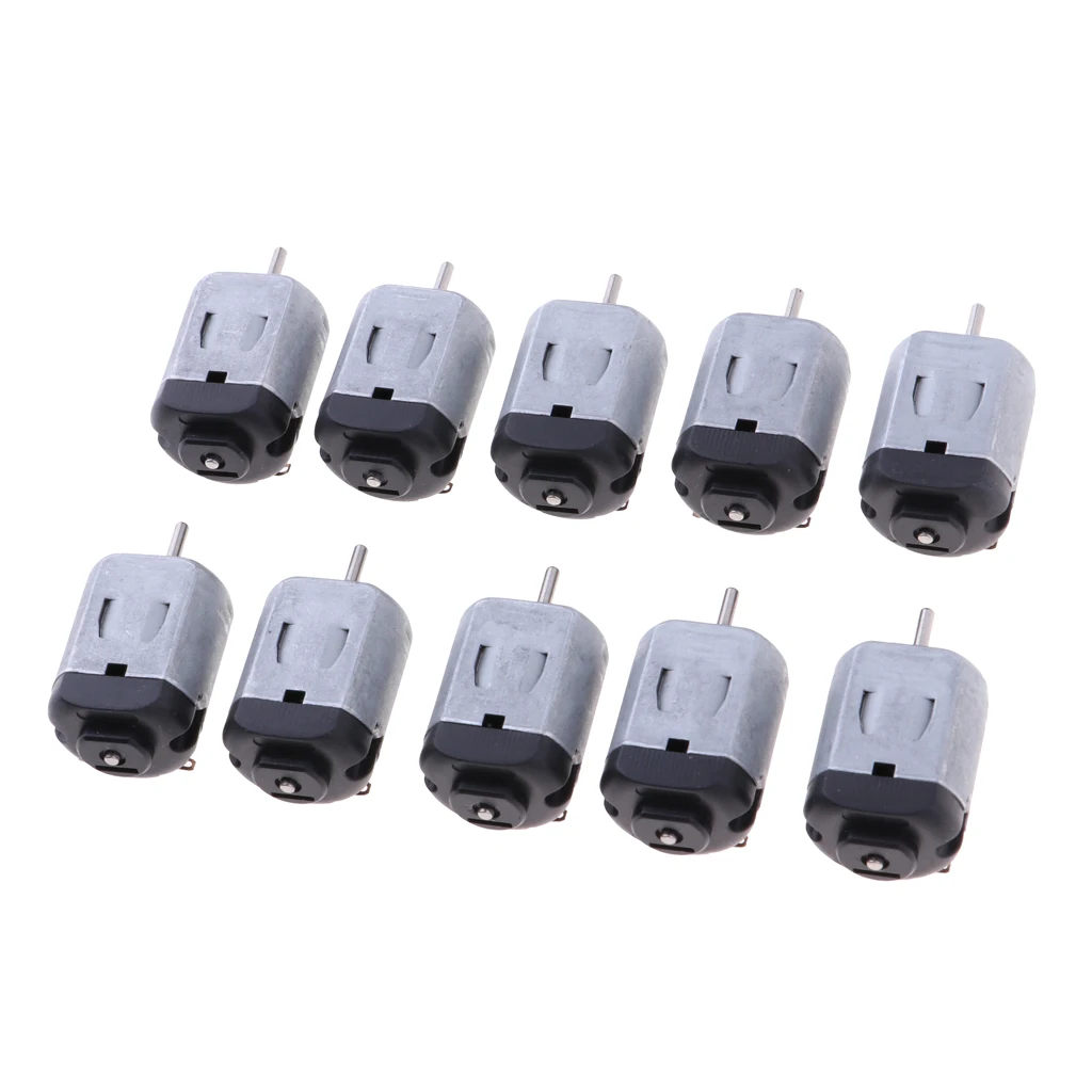 10 шт. 130 микро двигатель постоянного тока 3V 4 5 V 15000 об/мин DIY игрушки машинки бака