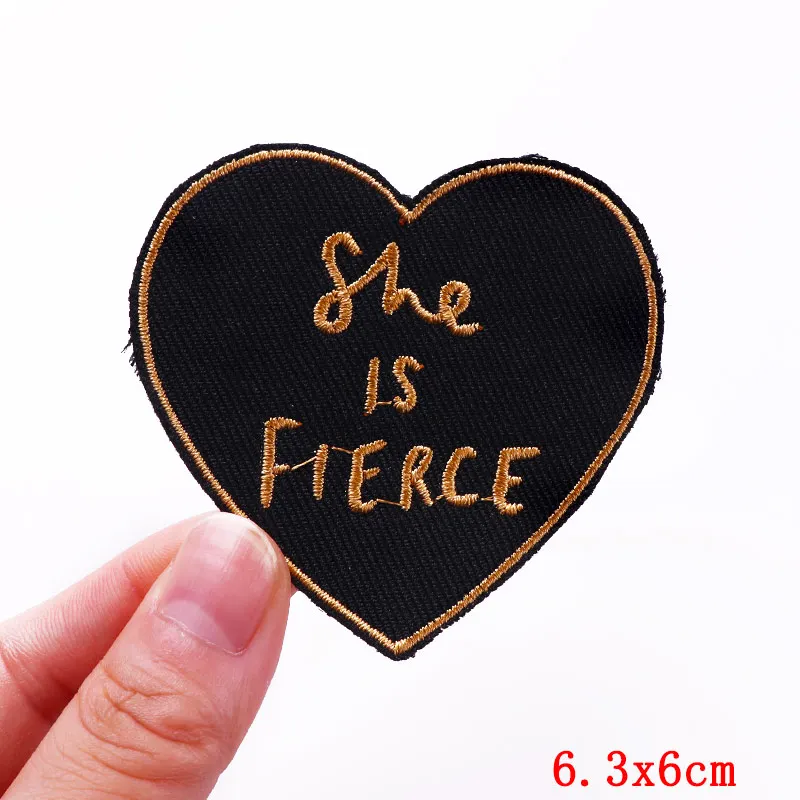 Rainbon Cartoon Letter Applique Embroidered Patches On Clothes DIY Love Heart Patch Iron On Patches For Clothing Stickers Badges 