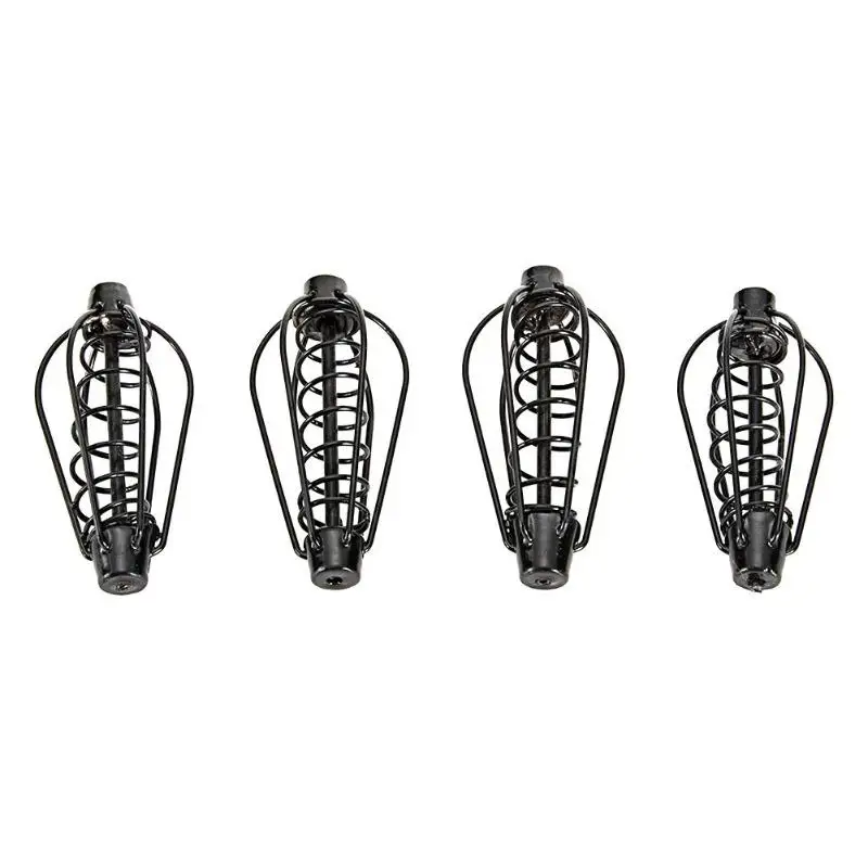 

Black Metal Feeder Bait Spring Cage Fish Bait Basket Holder Fishing Tools articulos de pesca Fishing Tackle