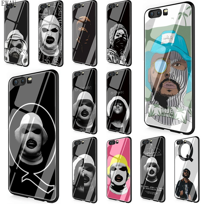 EWAU школьник Q Oxymoron чехол из закаленного стекла для телефона для huawei P10 P20 P30 mate 20 Lite pro P Smart Y6 Y9 Honor 8X9 10