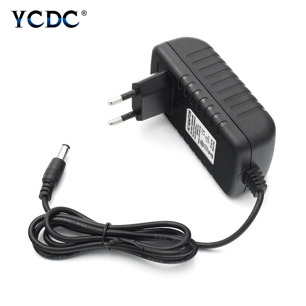 Практичный источник питания DC 12 V 3A адаптер питания AC 100 V-240 V к DC 12 V зарядное устройство UK/AU/US/EU вилка черный корпус ABS