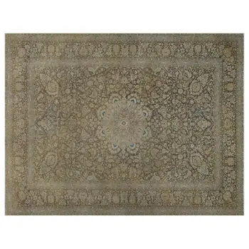 

Handmade Beige Vintage Persian Area Rug 311x411 Cm-10'2''X13'6''