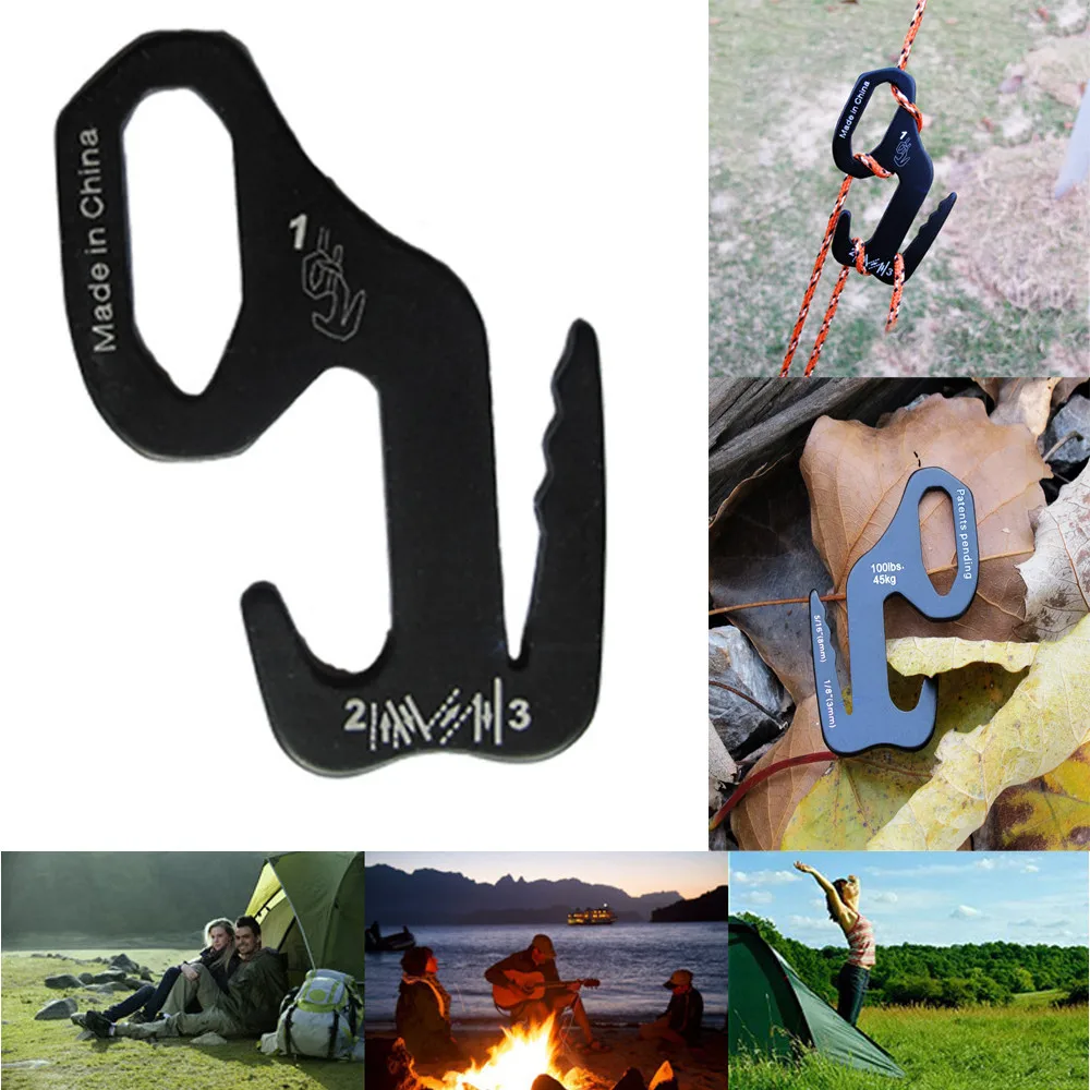 

Carabiner Rope Tightener Figure 9 Large Aluminum Rope Tightening Mecha 2-pcs Great for use with multiple types of Paracord T#