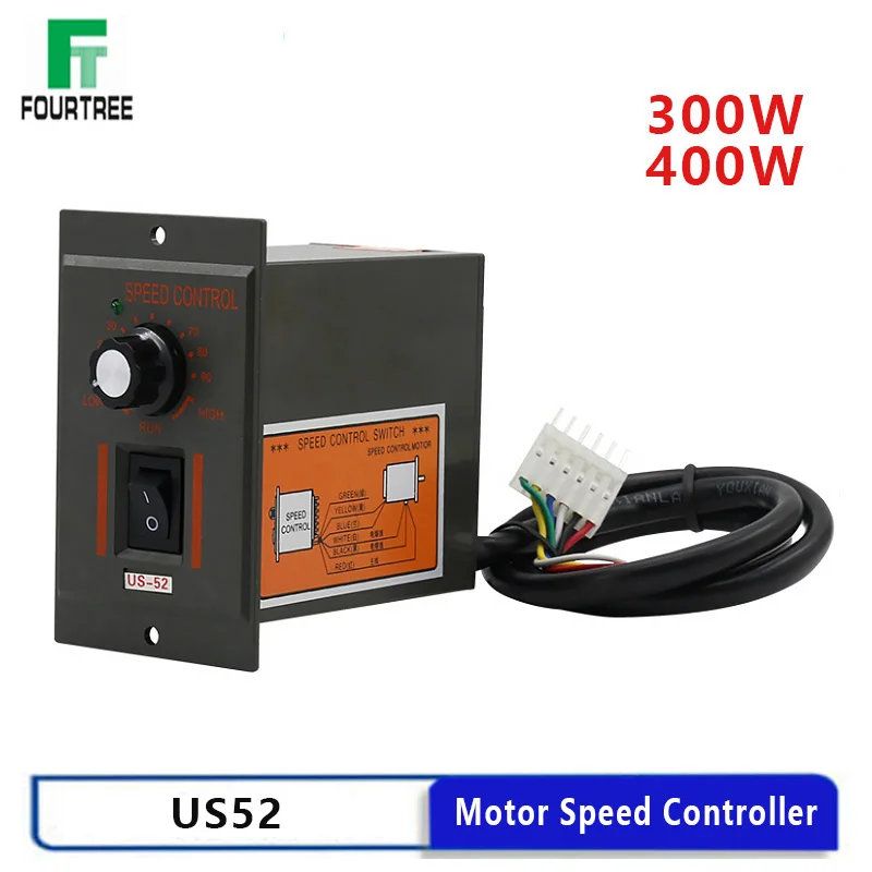 Single Phase AC Motor Speed Controller Electric Motor Speed Regulator 300W/400W 