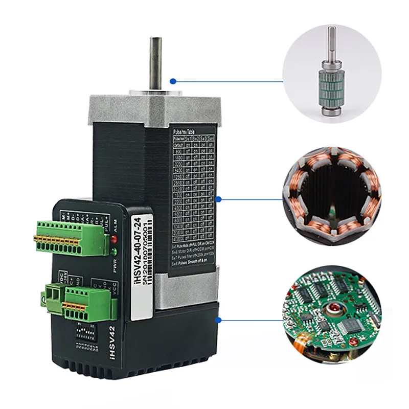 DC24V 78 Вт 4000 об/мин 0.185NM интегрированный DC бесщеточный Серводвигатель наборы, фотоэлектрический кодер Серводвигатель постоянного тока, J19322