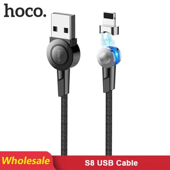 

HOCO S8 16 pcs/Lots Wholesale 1.2m Magnetic USB Cable for iPhone Type C Micro Nylon Cable for Samsung USB C Cable Wholesale