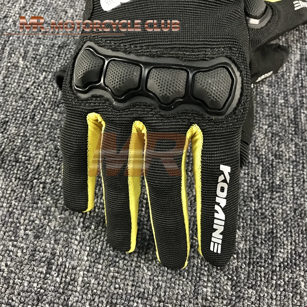Nuevos guantes KOMINE GK-162 Knight con pantalla tartil para moto guantes противостоит roturas procción