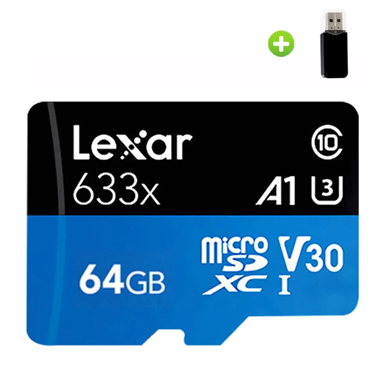 Lexar Micro SD карта 32 Гб 633X слот для карт памяти 64 ГБ 128 ГБ 256 ГБ 512 ГБ SDXC 95 МБ/с. устройство для считывания с tf-карт для смартфона ноутбук Камера