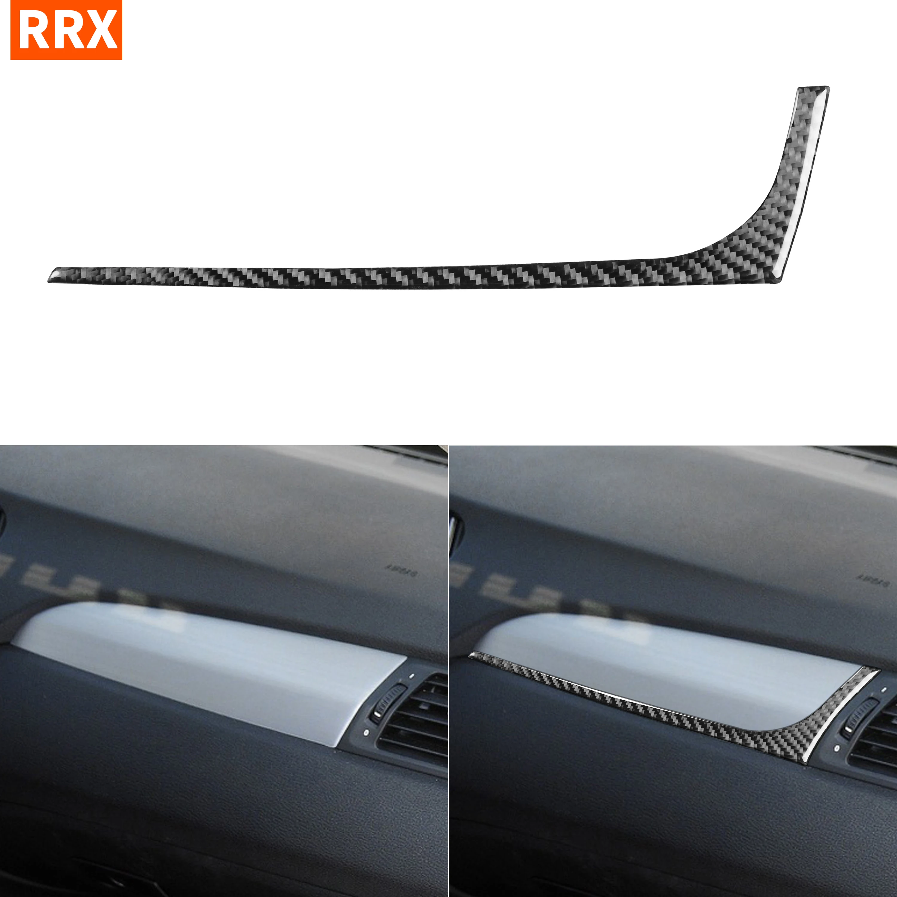 For BMW F25 F26 X3 X4 2011-2016 Carbon Fiber Dashboard Trim Sticker Co-pilot Cover Decoration Stripe Car Accessories | Автомобили и