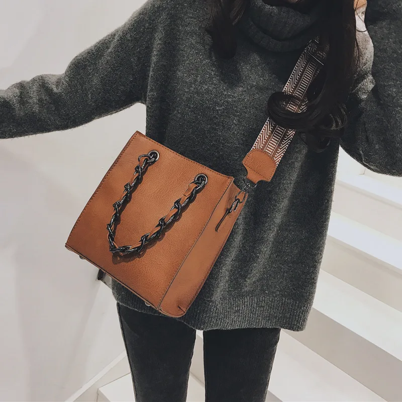 

Korean-style Classic Stereo Generous Bag Chain Linen Flower Color Braid Shoulder Oblique WOMEN'S Bag