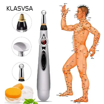 

KLASVSA Electronic Laser Pen Meridians Massage Energy Body Therapy Device Relief Pain Handled Tools