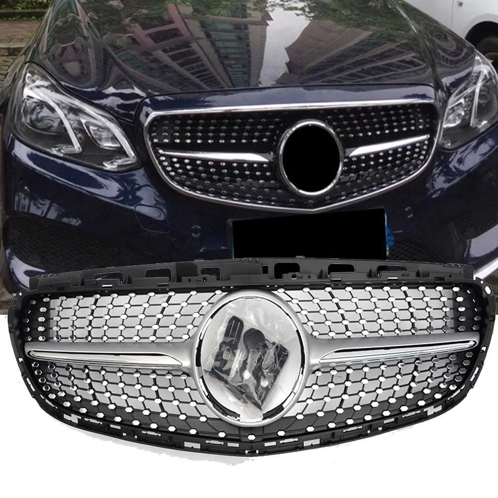 Для W212 бриллиантами передний бампер решетка сетки для Mercedes E Class 4 дверный седан E200