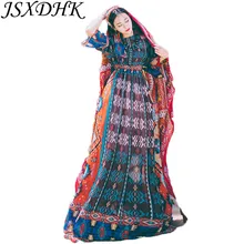 JSXDHK летнее женское шифоновое макси платье богемное шифоновое цветочный узор с коротким рукавом длинное бальное платье винтажное праздничное пляжное платье