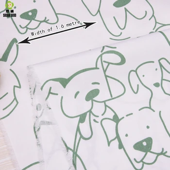 

Shuanshuo Fabric Patchwork New Cute dog Tissue Cloth Of Handmade DIY Quilting Sewing Baby&Children Sheets Dress 40*50cm 8pcs/lot