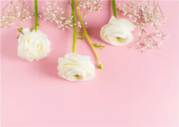 

Vinyl Custom Christmas Photography Backdrops Prop flower and Wood Planks theme Photo Studio Background W191023-16