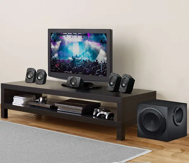 Использование: оригинальный компьютерный динамик Logitech Z906 5 1 с объемным звуком