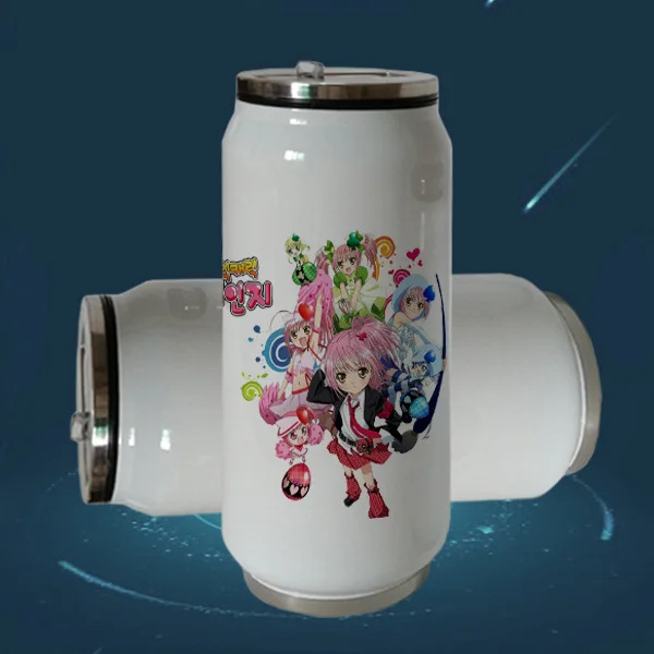 

500ml Cans Stainless Steel Vacuum Flask Large Size Practical Cute Girl'S Favorite-Cup