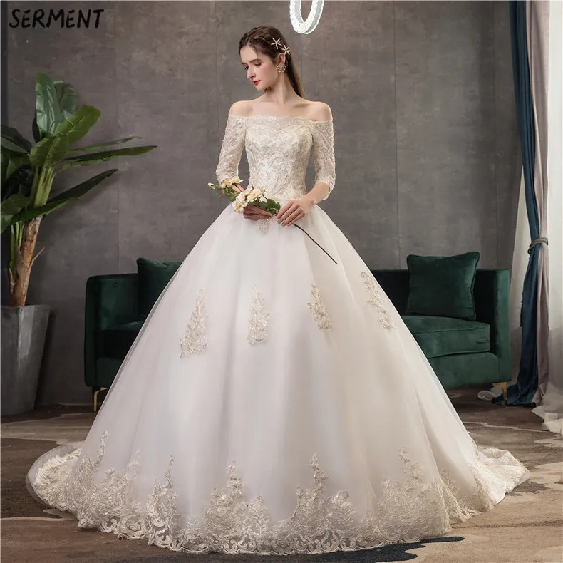 Promo OLLYMURS Wedding Dress 2019  Explosions Spot Large Size Sexy Beautiful Noble Luxury Simple Spot Discount  French Wedding Dress