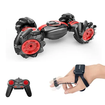 

2.4GHz Kids Gift Dual Motor Smart Gesture Sensing Twisting Vehicle Remote Control Mini Stunt Toy 4 Channels Transforming RC Car
